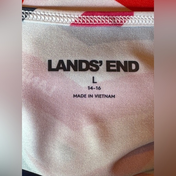 Lands' End Colorful Geometric Dress swimsuit cover up - Picture 8 of 9